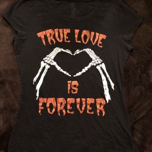 True love is forever black tee